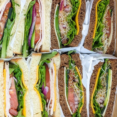 Variety of Sandwiches}